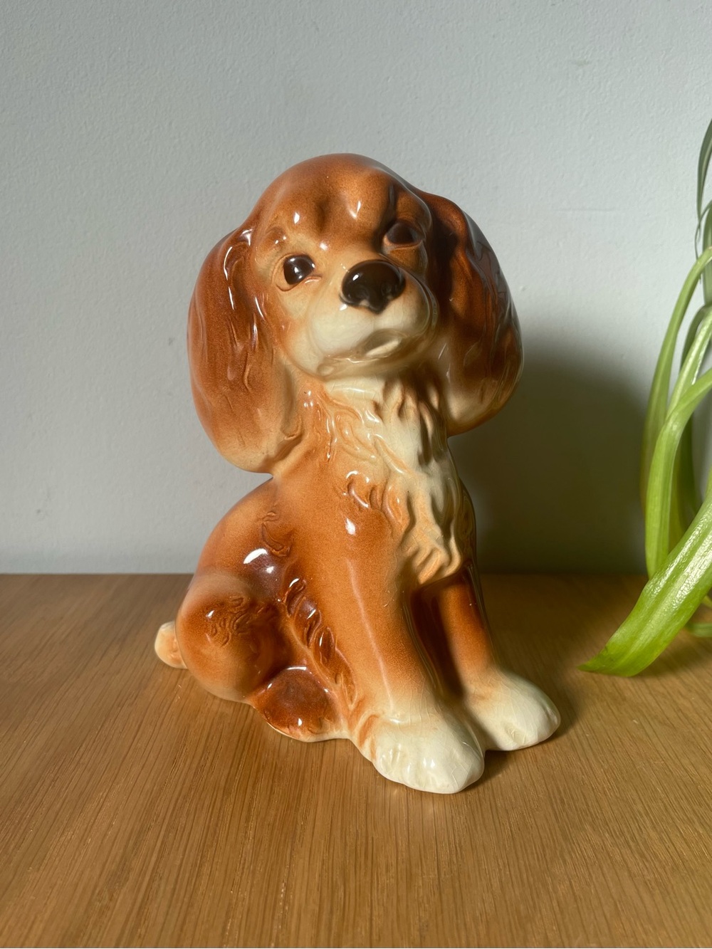 Vintage Royal Copley Cocker Spaniel Figurine Mid-Century Ceramic Dog